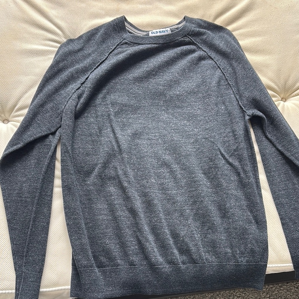 Old Navy Men's Charcoal Crewneck Sweater